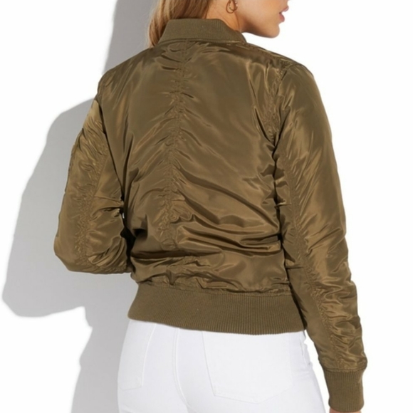 Timing Jackets & Coats Timing Army Green Bomber Jacket Poshmark